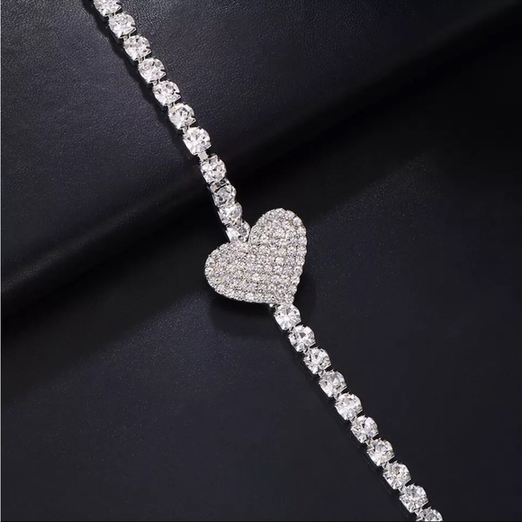 Heart Body Chain with Crystals Bran New - Picture 4 of 4